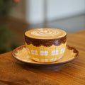 M070 Honey Toffee Plaid Mug Set – 9.5oz / 280ml