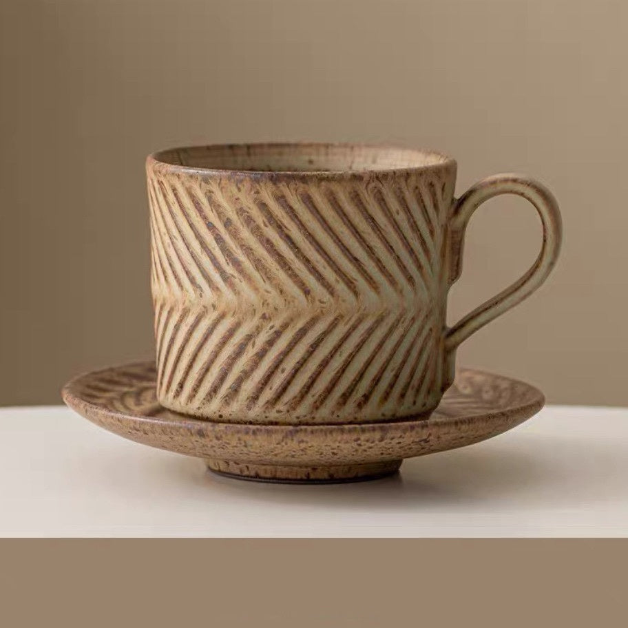 M003 Vintage Rustic Pottery Mug – 9.5oz / 280ml
