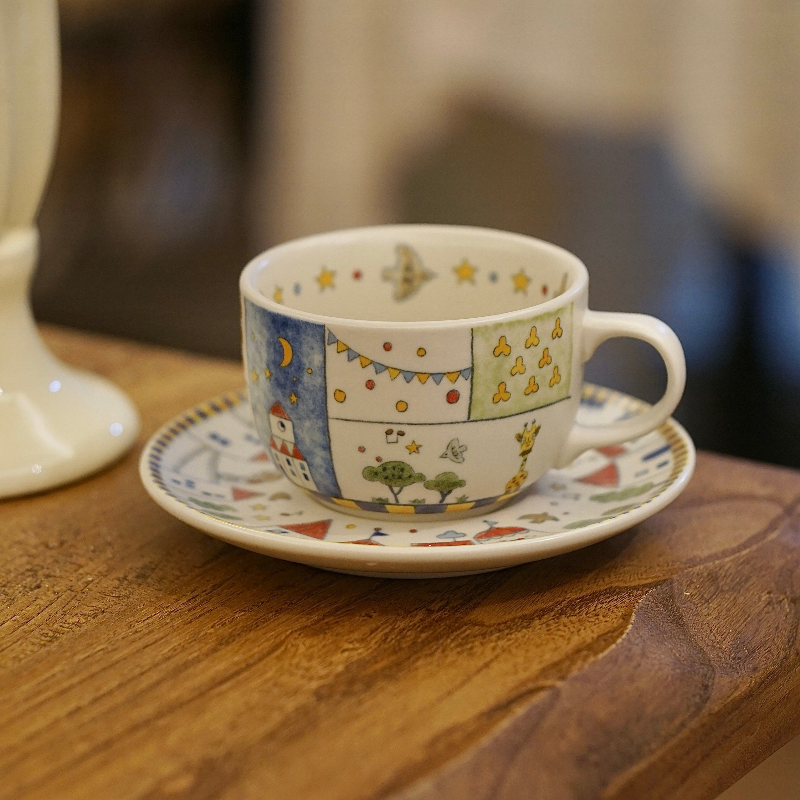 M036 Circus Patchwork Mug Set – 7.8oz / 230ml