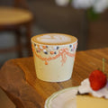 M066 Apricot Garland Poetry Mug – 8.1oz / 240ml