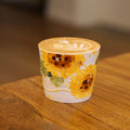 M072 Golden Sunflower Pearl Mug – 8.1oz / 240ml