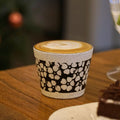 M026 Monochrome Blossom Mug – 8.8oz / 260ml