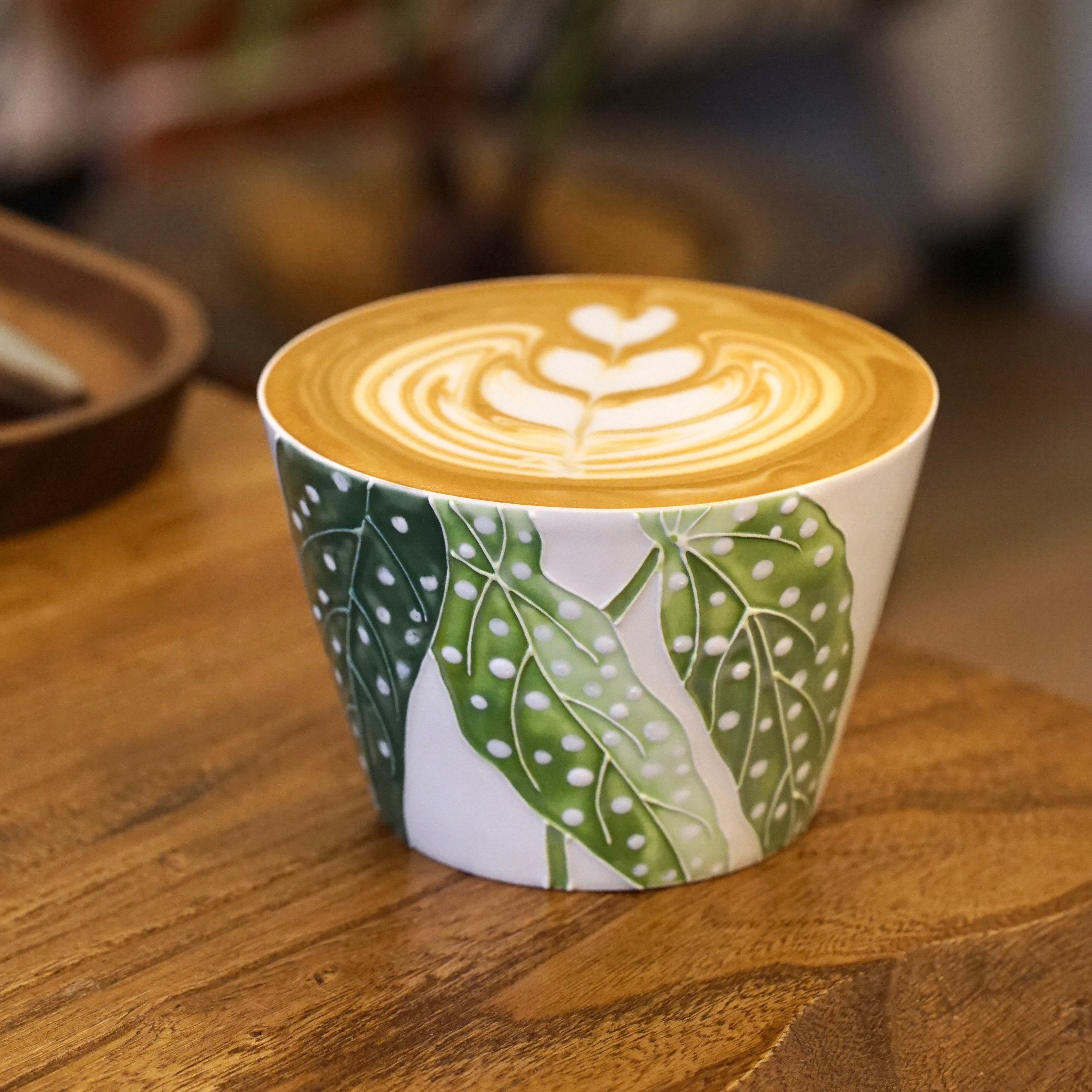 M002 Pink Taro Leaf Mug – 9.5oz / 280ml